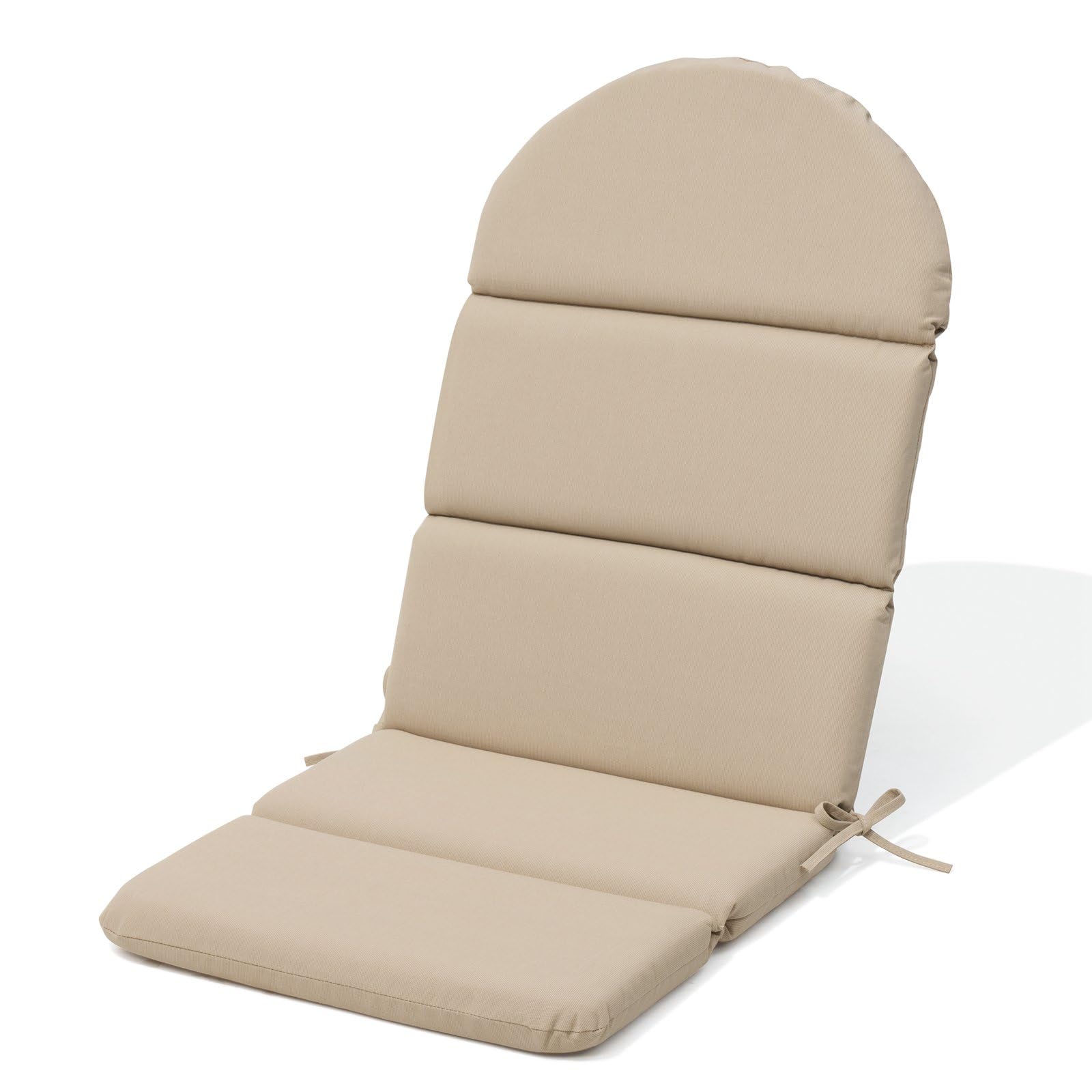 crestlive products adirondack chair cushion, outdoor rocking chair cushion water repellent 50x19.6 inch high back patio replacement cushion beige