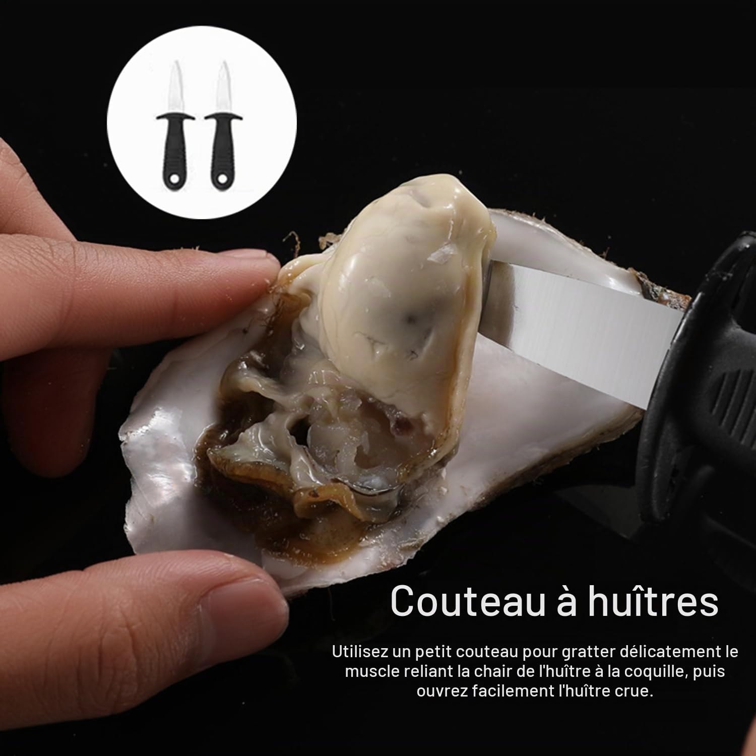 Outil à Huîtres En Acier Inoxydable,Ouvre Huitre,Ensemble De Couteaux à Huîtres Oyster Shucker Avec Hauteurs Réglables,Avec 2 Couteaux à Huîtres Et Gants,Pour Les Barbecues,Ménages De Restaurant