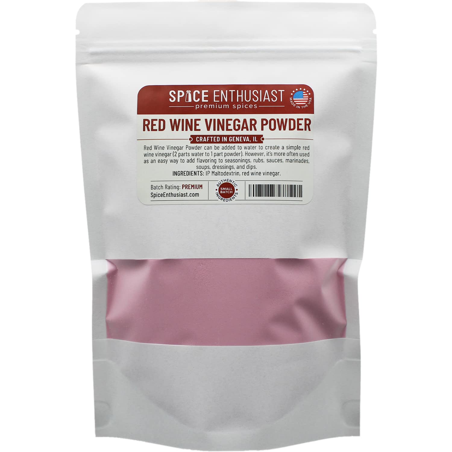 Spice Enthusiast Red Wine Vinegar Powder 4 oz Grocery