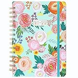 STABIL UND STILVOLL - Die hochwertigen säurefreien Papiere in diesem Planer dienen zum klaren Schreiben und zum Vermeiden von Tinte. Robustes und elegantes Blumen-Hardcover mit inspirierendem Zitat auf jeder monatlichen Seite, wodurch dieser Planer für 2021 individueller wird. Die robuste goldene Doppeldrahtbindung ermöglicht ein reibungsloses Umblättern von Seiten. + Nützliche Innentaschengriffe. + Niedliche Aufkleber schmücken den Planer schöner und markanter.