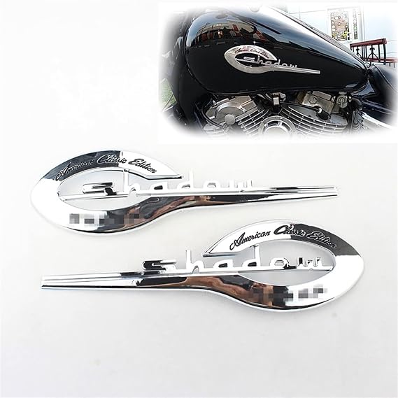 For H&onda Shadow VT VTX 400 500 600 750 1100 Motorcycle 3D Emblem Badge Decal Fuel Tank Sticker Shadow Tank Pad Protector Decal Accessories