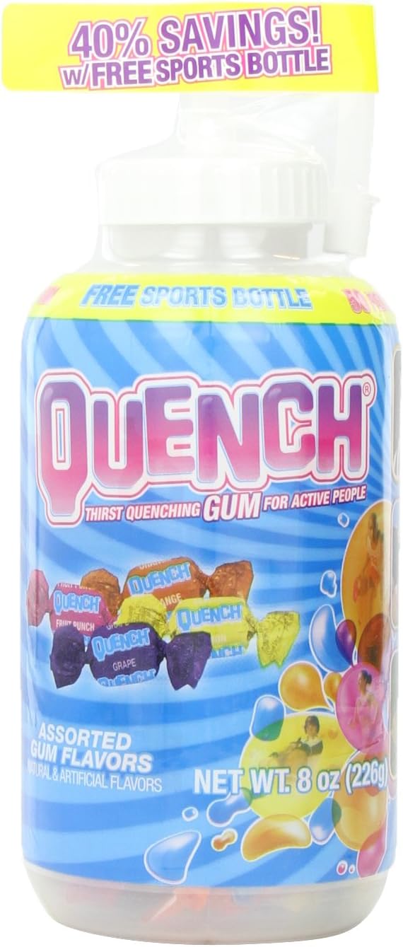 Quench Gum, Sports Team Quart Bottle, 8 Ounce