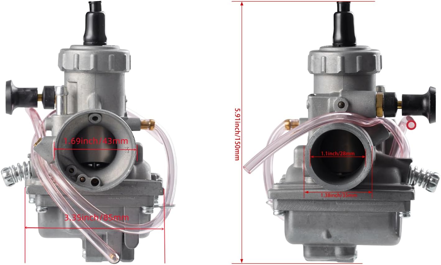 VM24 Carburetor 28mm for M.i.k.u.n.i VM24 Carb Fit 125 140 150 160cc 4-Stroke Engine Dirt Pit Bike ATV Quad Racing