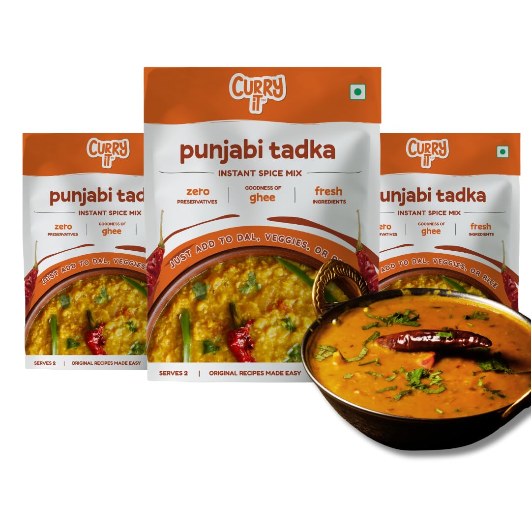See full amazon price history chart for CURRYiT Instant Punjabi Dal Tadka | Pack of 3 | Just Add to Boiled Dal, Veggies or Rice | Made with Ghee | Fresh Ingredients | No Preservatives | 100% Vegetarian (35g Each) CURRYiT Instant Punjabi Dal Tadka | Pack of 3 | Just Add to Boiled Dal, Veggies or Rice | Made with Ghee | Fresh Ingredients | No Preservatives | 100% Vegetarian (35g Each) (B0C82865FF) Amazon Price History, Amazon Price Tracker