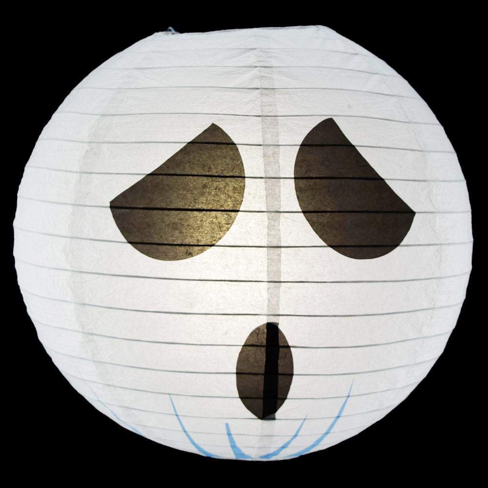 Quasimoon PaperLanternStore.com 14 Inch Ghost Halloween Paper Lantern