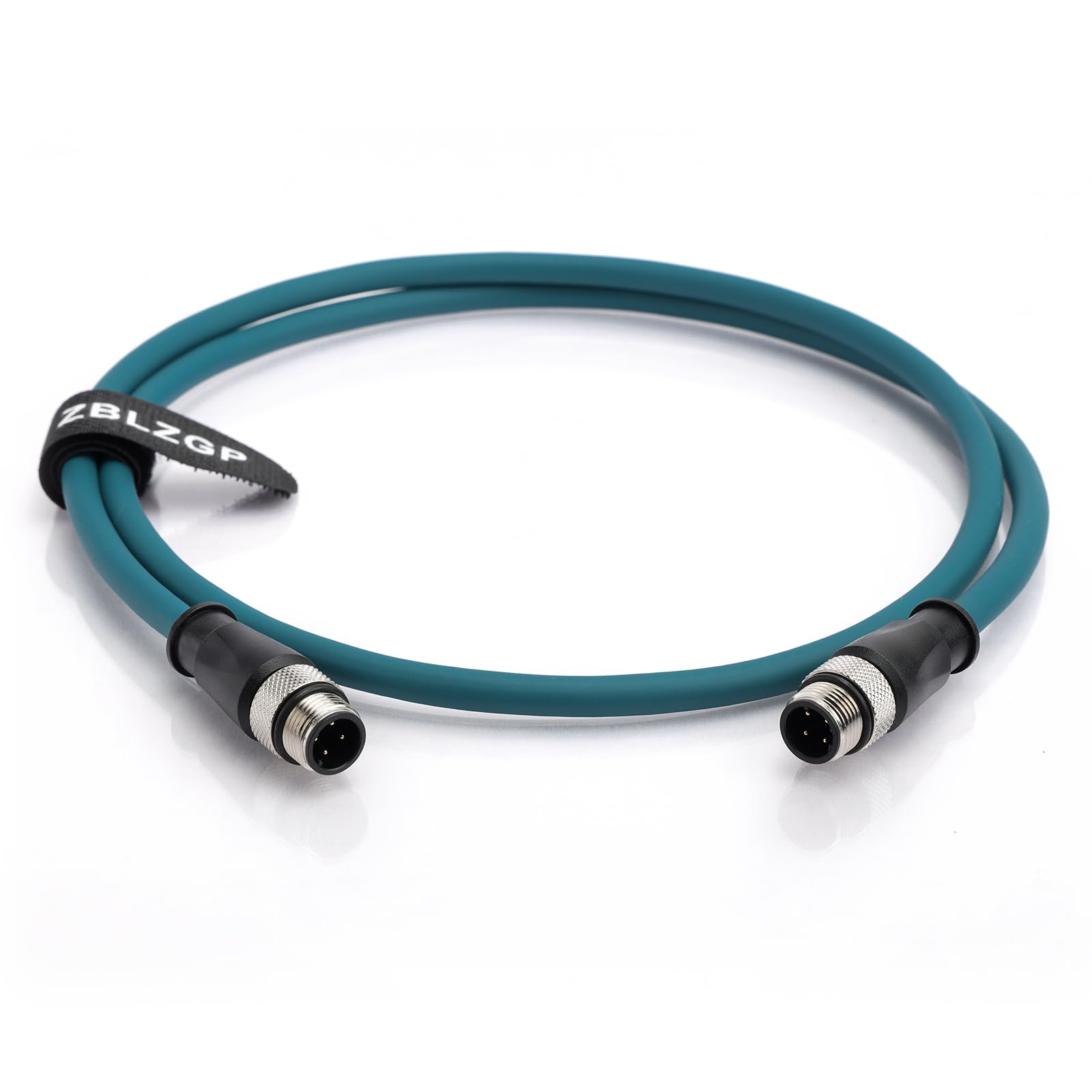 Verlängerungskabel Ethernet Gigabit geschirmtes Kabel M12 D Code 4 Pin auf 4 Pin Stecker Industrial Vision Kamera Cat5 Kabel für Sensor Industiral Automation (20M)
