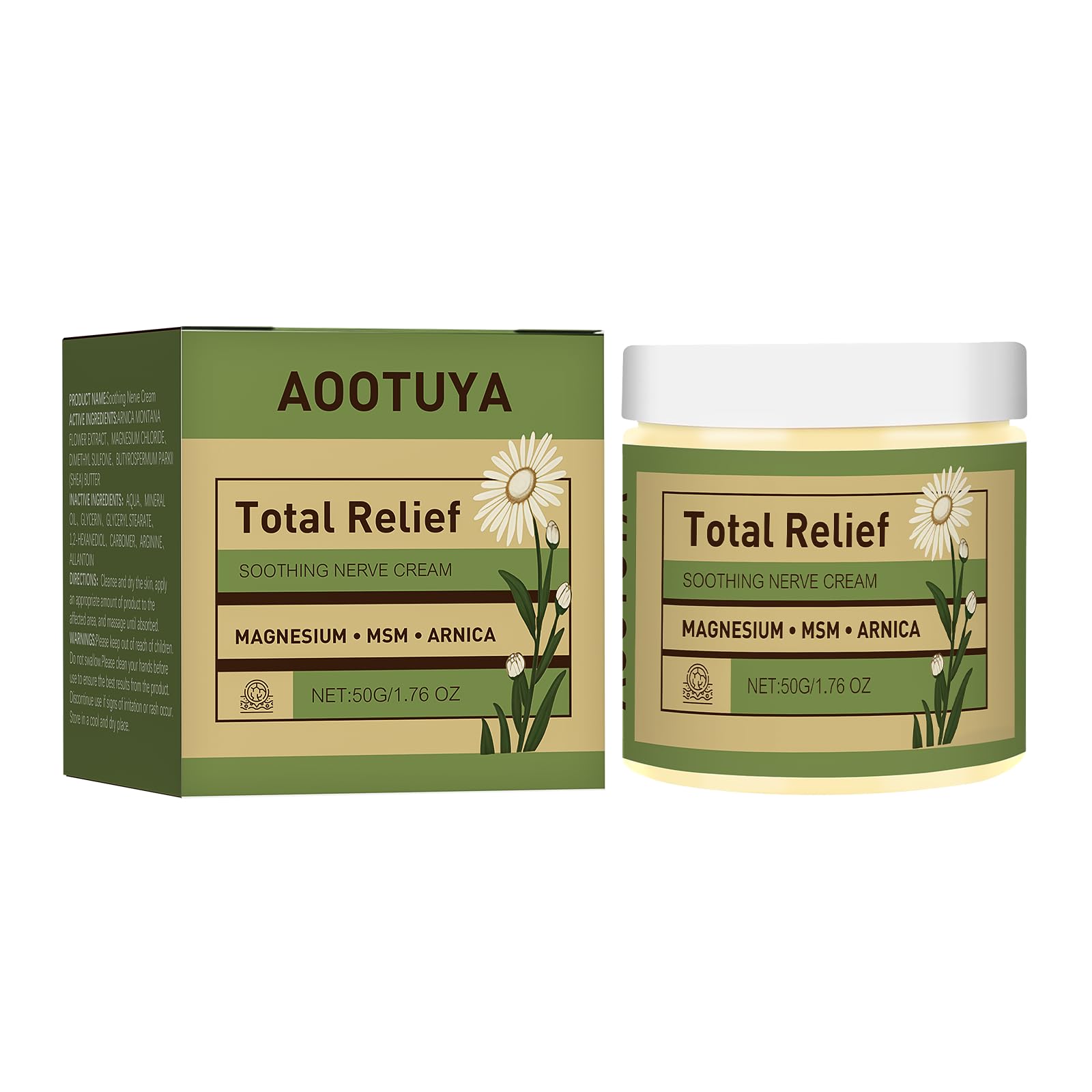 Amazon.com: Total Relief Magnesium Cream with MSM & Arnica, Muscle