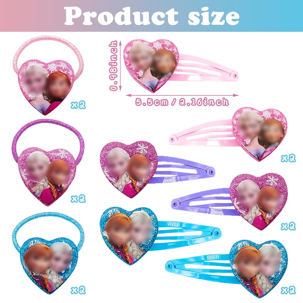 MaSif 12pcs Princesa Accesoris de Pelo para Niña, Adornos de Pernos Pelo para el Cabello Regalos Originales para Niñas para Vestir a niñas pequeñas para Regalo