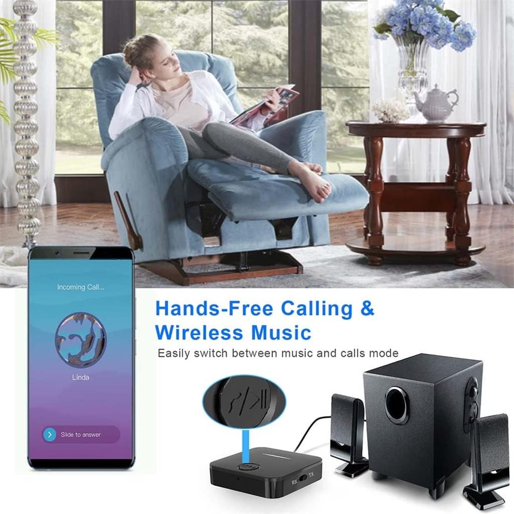 5.0 Transmitter Receiver AUX 3.5mm Jack Stereo Dongle Audio Adapter