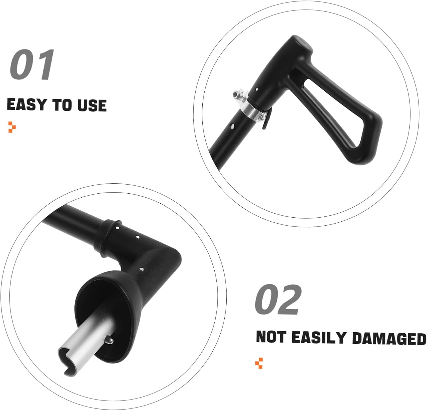 Totority Push Car Handle for Toddlers Stroller Accessories Replacement Push Rod Easy to Use