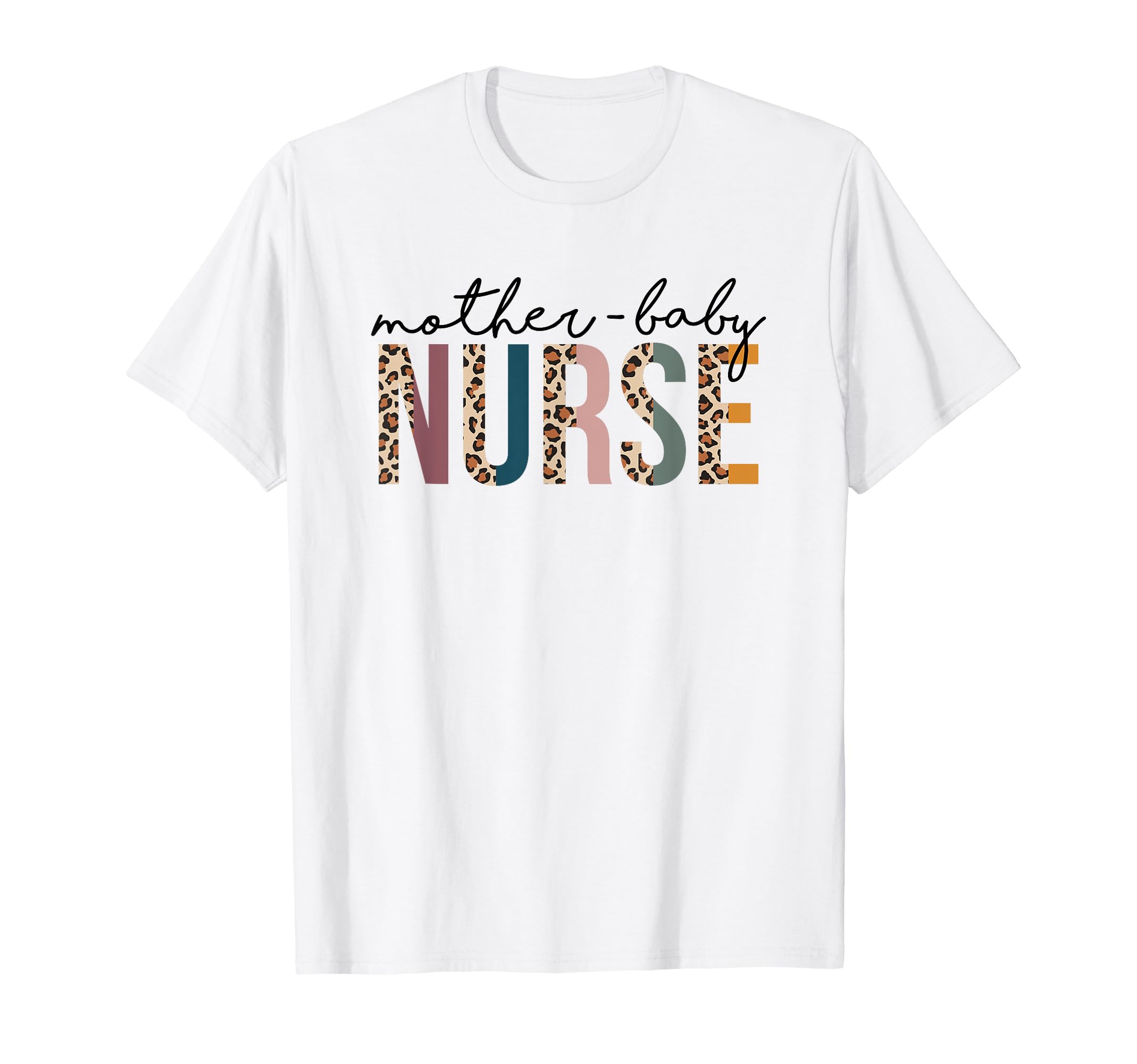 Aurlex TeesMother Baby Nurse Colorful Leopard / Cheetah Print T-Shirt