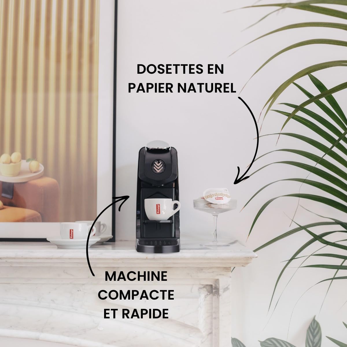 Machine à dosettes Expresso EOH noir mat, fabriquée en France - Malongo