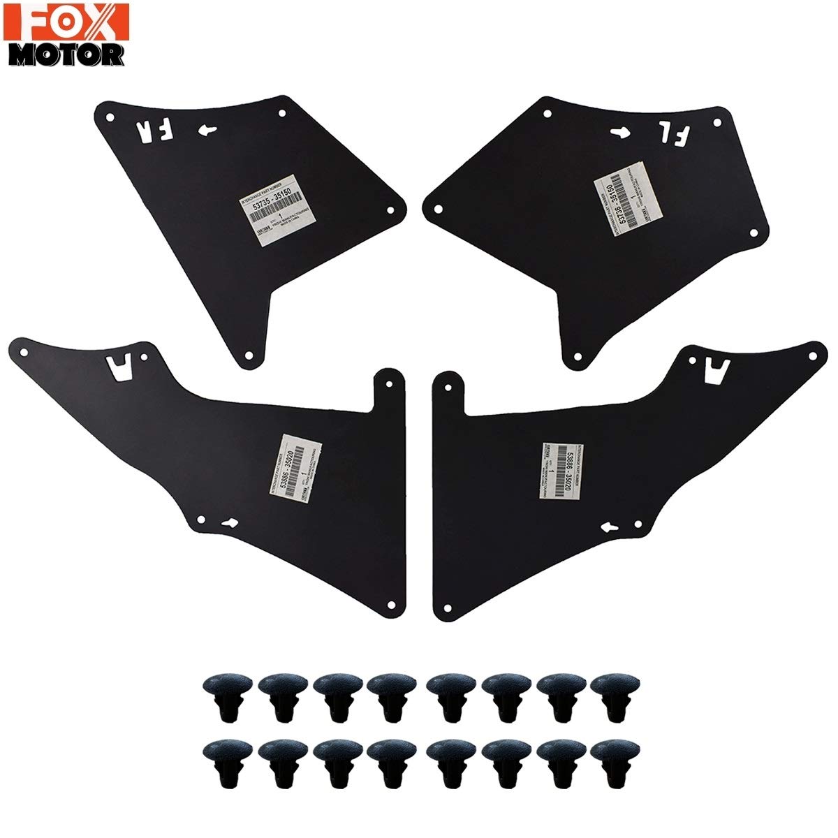 Mud Flap Anteriore Posteriore for Auto for Toyota Land Cruiser Prado 2003-2020 Paraspruzzi Mudflap Parafanghi Fender Liner Shield Grembiule Seal Paraspruzzi Auto