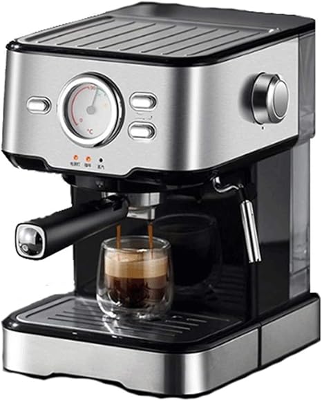 Amazon.com: Cafetera Máquina de café semiautomática italiana manual espuma  de leche tipo vapor pequeña bomba de acero inoxidable creativa cafetera  para el hogar cafetera : Hogar y Cocina