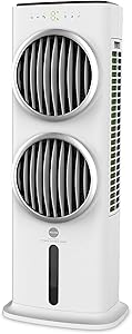MACOM, Powerful Evaporative Cooler with Double Fan, White, Airflow: 28.6 m3/minute, Enjoy & Relax 988 Power Double Wind