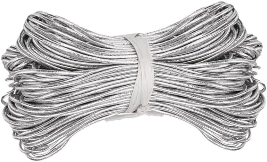 Elastic Cord for Jewelry Making 150m Silver Latex Stretch Thread