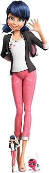 Star Cutouts SC4044 Marinette Dupain-Cheng - Miraculous Tales of Ladybug & Cat Noir - Anime Lifesize Cardboard Cutout With Free Mini Kwami