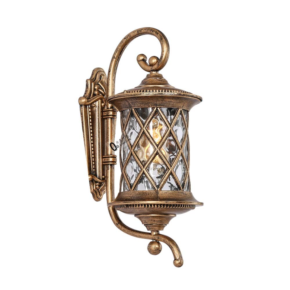 Lumière murale E27 extérieure en aluminium et verre pour jardin
