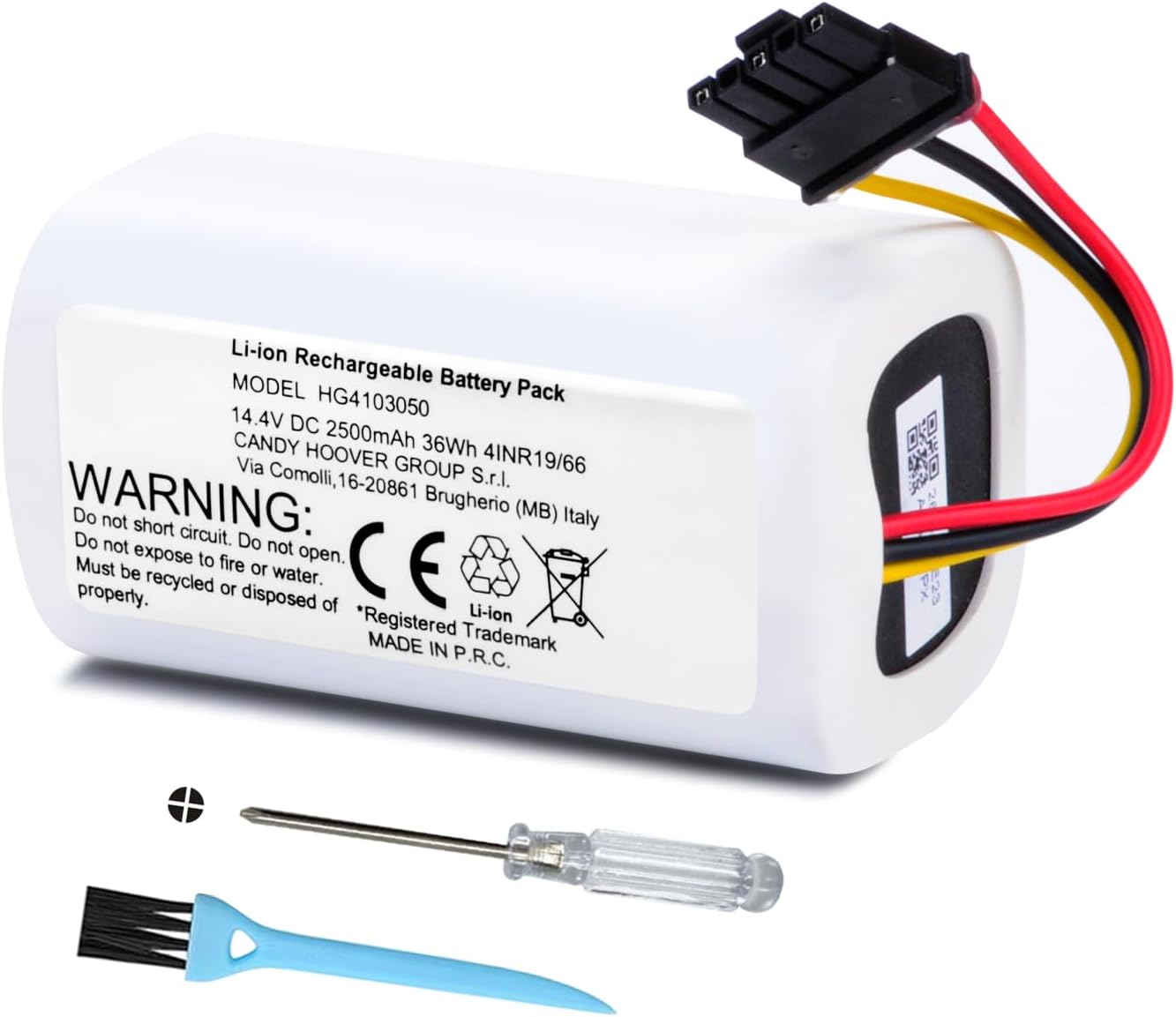 2500mAh Vacuum Battery HG4103050 Replacement for iRobot Roomba Combo Essential Y0110, Y011020, Y0140, Y011040, Y014020, Y011240, Q011, Q011020, Q0120, Q012020, for iRobot ABL-G Robot Vacuum Cleaner