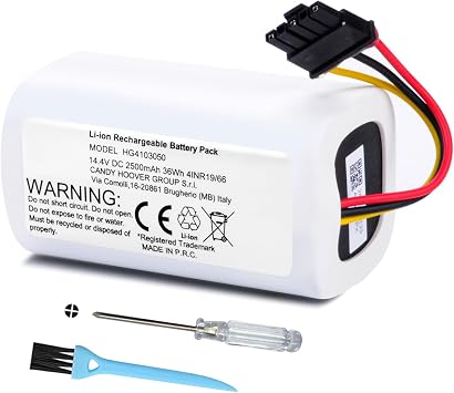 2500mAh Vacuum Battery HG4103050 Replacement for iRobot Roomba Combo Essential Y0110, Y011020, Y0140, Y011040, Y014020, Y011240, Q011, Q011020, Q0120, Q012020, for iRobot ABL-G Robot Vacuum Cleaner