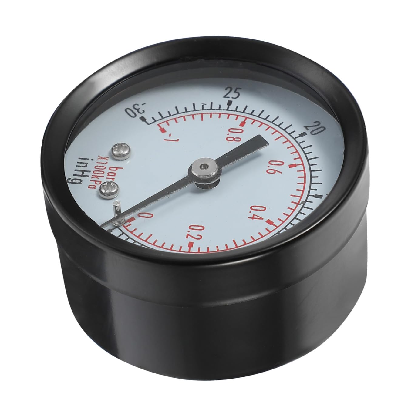 -z50a Vacuum Pressure Gauge 0～-30inhg 0～-1bar Air Compressor Gauge Sturdy for Water Oil Gas Compact Design