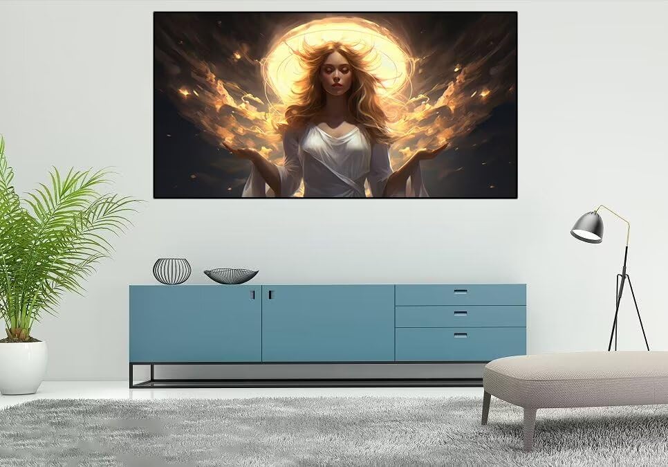 Peinture Diamant 5D Full Drill strass ronds brillants avec toile adhésive HD 70x140 cm