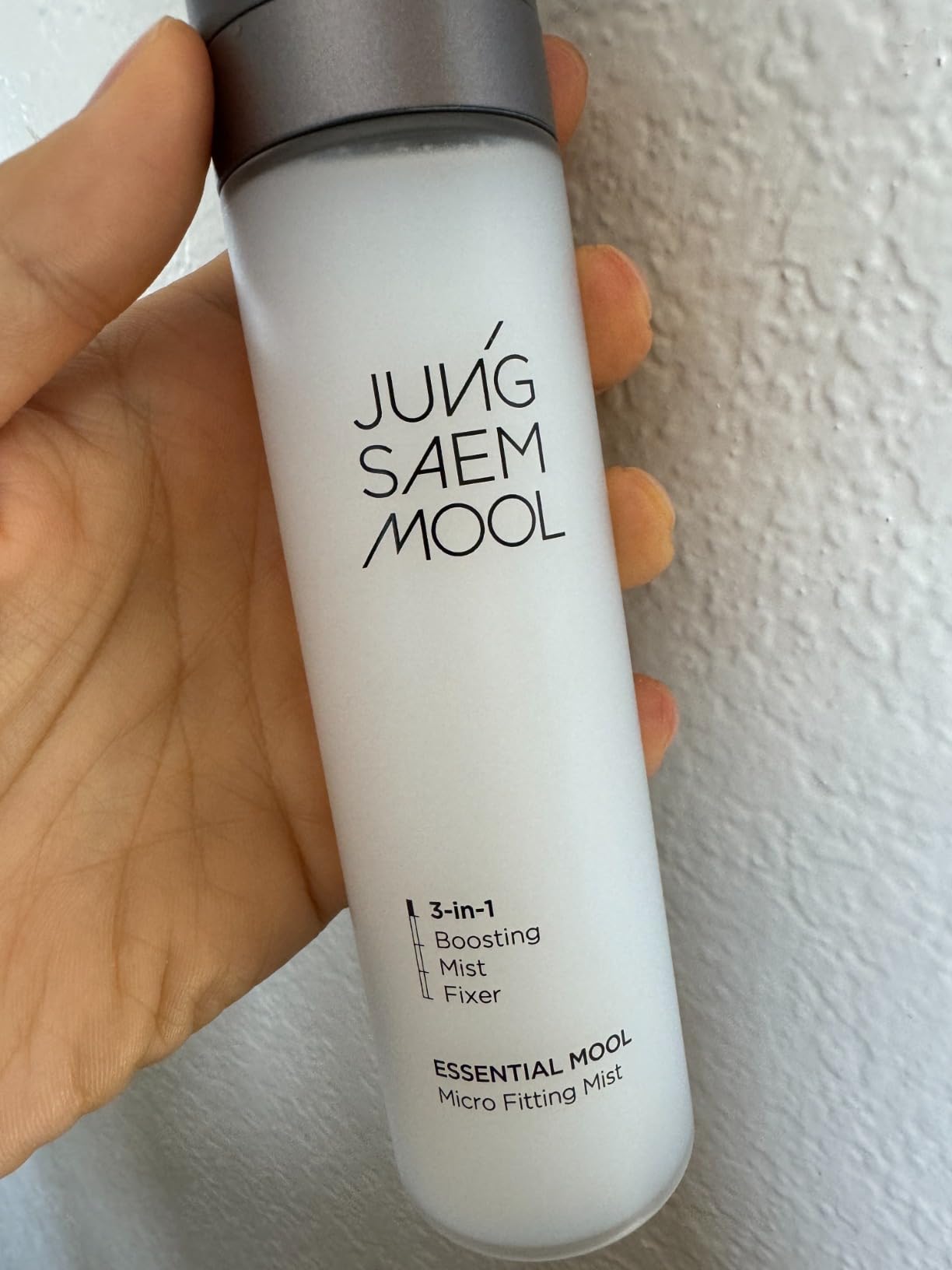 JUNG SAEM MOOL Essential Mool Micro Fitting Mist | Micro-Fine Setting Spray for Makeup & Hydrating Primer for Face with Thermal Spring Water, Long-Lasting Fix & Dewy Finish, Korean Makeup (4.06 Fl Oz)