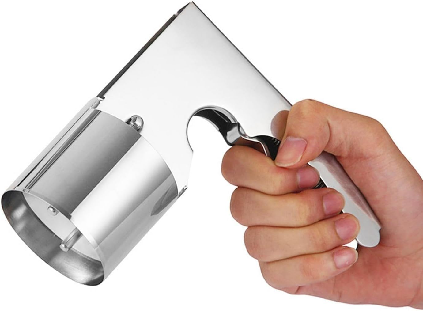 Stainless Steel Ice Cream Scoop with Trigger Release, Big Volume Ice Cream Scooper for Perfect Cylindrical Scoops, Old Fashion Style Scoop Disher, Multi-Use for Mashed Potatoes(COLOR:Silver)