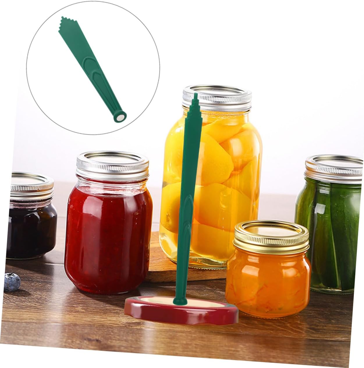 Cabilock 2pcs Canning Tools Canning Remover Bubble Ejector for Effortless Canned Food Preparation Material Space-saving Design