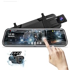 10 Mirror Dash Cam Night Vision 1080P FHD Full Touch Screen Front and Rear View Backup Camera for