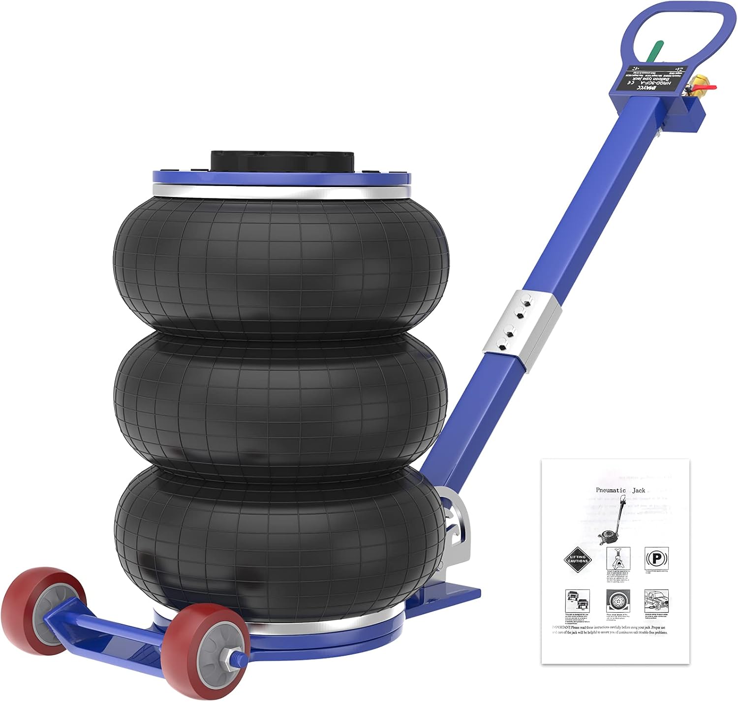 50% оƒƒ Dіѕсоunt IMAYCC Pneumatic Jack, Blue Floor Jacks, Bag Air Jack, 6600 Lbs/3 Tons Portable Car Jack, Applicable for Home Garage Car Lift and 4S Store Car Repair