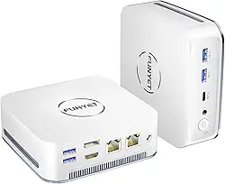 Mini PC Gaming PC, Desktop Computer with Intel 12th Gen Alder Lake N95(up to 3.4GHz), 16GB DDR4 RAM 512GB SSD, Supports 4K Displays, Windows 11 Pro White