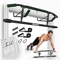 KAKICLAY Upgraded Doorway Pull Up Bar: No Screws, Foldable, 440 lbs Capacity, US Patent, Fits Wide Doorframes up to 36"