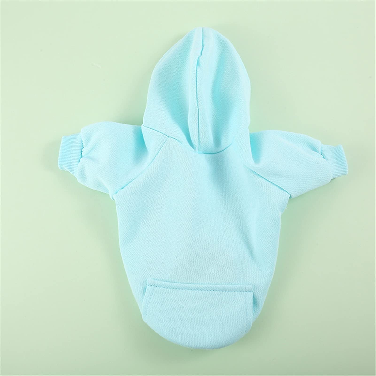 Manteau à capuche pour petit chat chien vert S éviter les frissons hiver