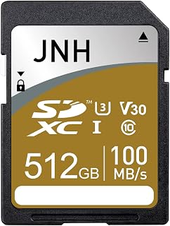 JNH SDカード SDXC 512GB UHS-I R:100MB/s V30 U3 Class10 4K対応 国内正規品 3年保証 | UHS-I・U3・V30・Class10対応で4K Ultra HD動画撮影や高速連写におすすめ｜SDXC対応機器向け｜国内サポート対応