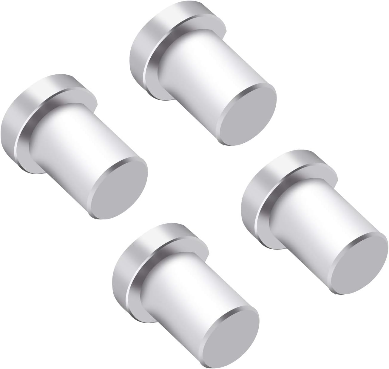 4PCS 19MM Bench Dogs, Workbench Peg Brake Stops Table Workbench Positioning Planing Plug Stainless Steel Bench Dogs for 19mm Dog Hole (19mm) - - 