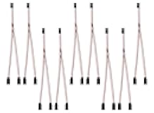 SUPULSE 9 Pieces JST Y Connector 3 Pin JST Plug C-Y line Servo Extension Cable Wire Cord Female to Male RC Servo Connectors for RC JR Futaba RC Car Airplanes