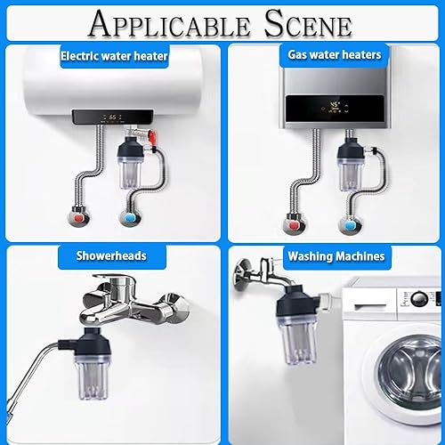 Miniatura 6 de Filtro de sedimentos giratorio, filtro de agua de sedimentos reutilizable, con pantalla de malla 250, junta y llave a prueba de fugas, para