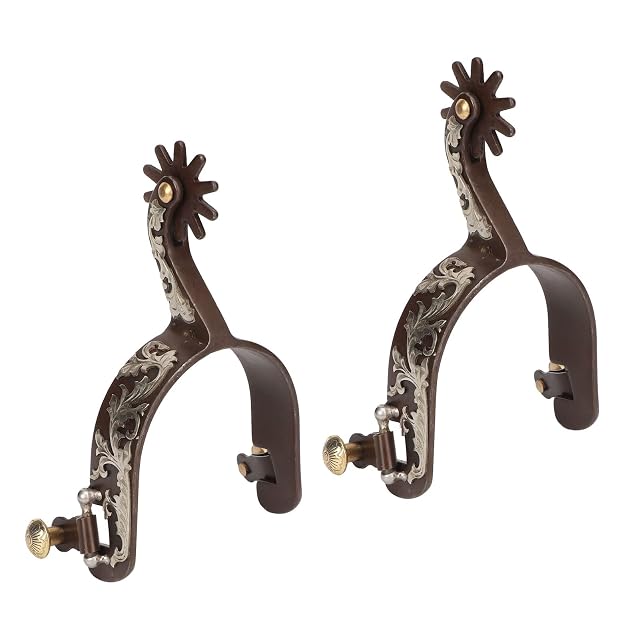 Foto 6 de 8 de Espuelas Occidentales, 2 Piezas, espuelas Vintage para Hombre, espuelas de Vaquero Occidental antioxidantes
