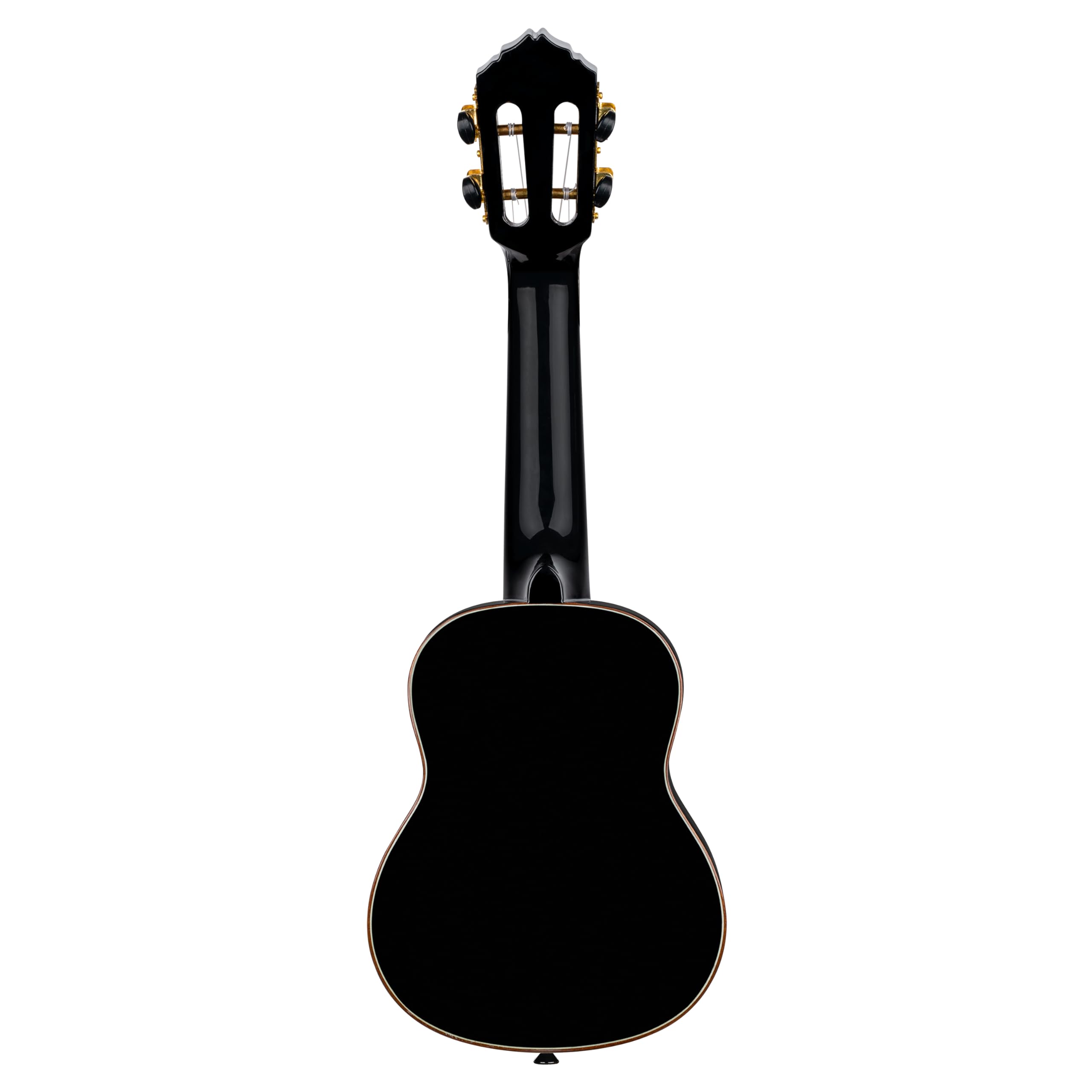 Ortega Guitars Ukulele Soprano Acustico – Onyx Series – Gig Bag Inclusa – Abete Rosso / Mogano, Black (RUOX-SO)