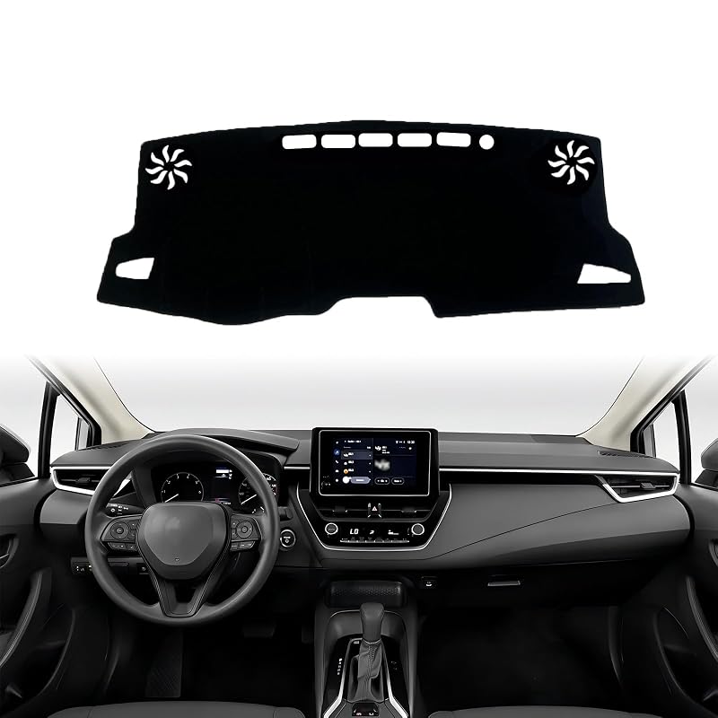 Capa para Painel Airyfluxx para Toyota Corolla 2019 a 2024 em poliéster com base antiderrapante