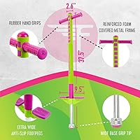 Vista 31 de Flybar Maverick 2.0 Pogo Stick de espuma para niños de 5 años en adelante, 40 a 80 libras, juguetes para niños al aire libre, agarre de goma, por