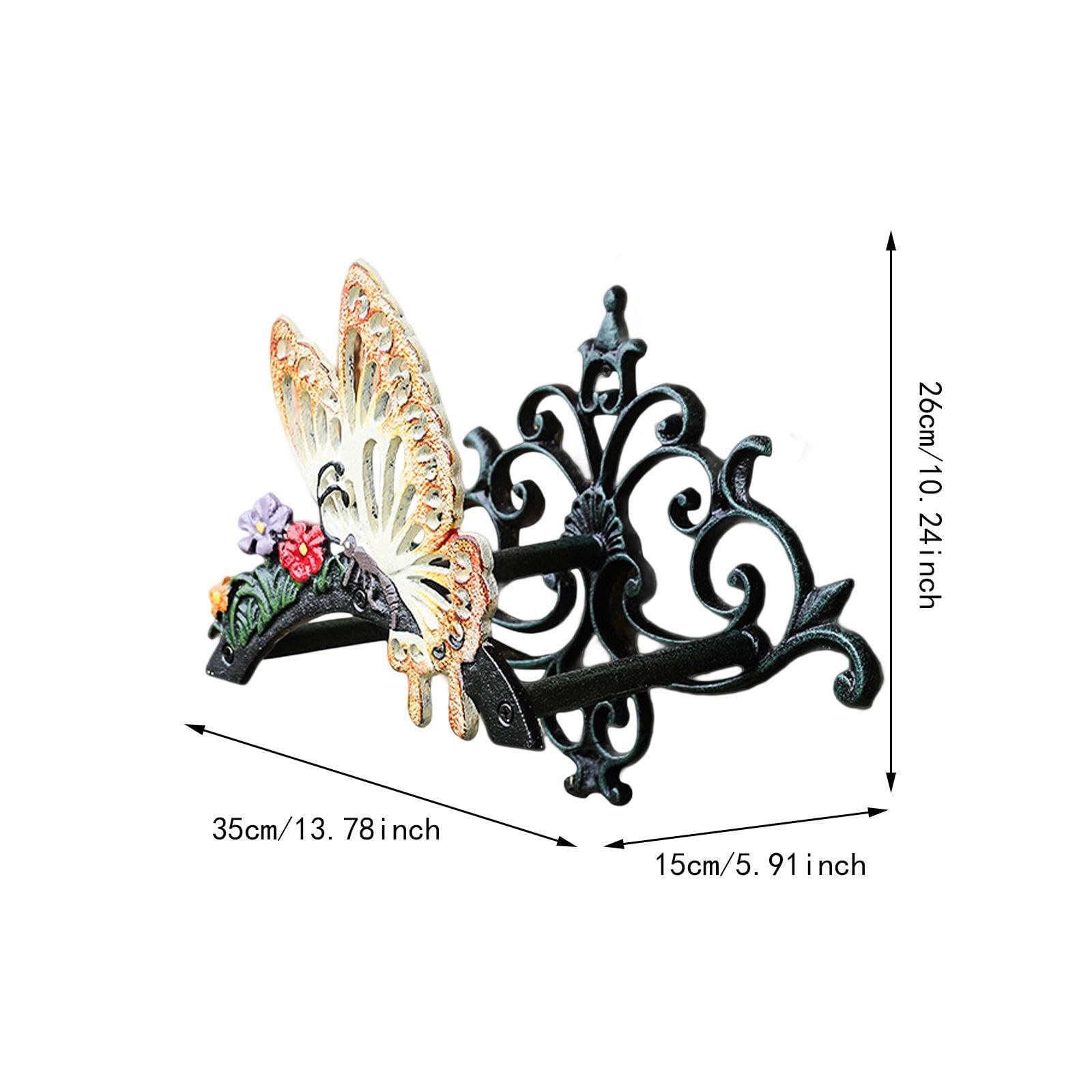Support de Tuyau en métal de Style,Papillon,35x15x26cm