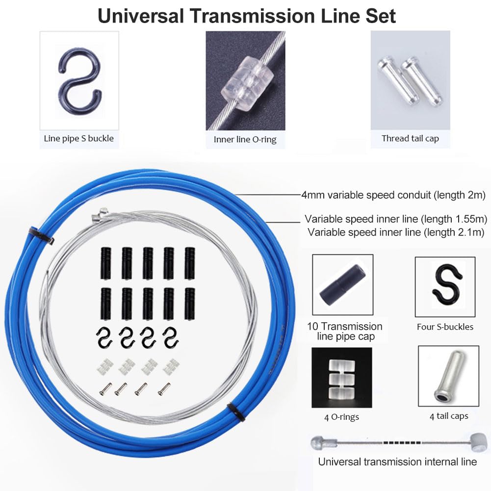 Kit Cavi Deragliatore Bici Sheryl&Rain - Cavi E Guaine Per Cambio - Universale Per MTB E City Bike - Foto 10