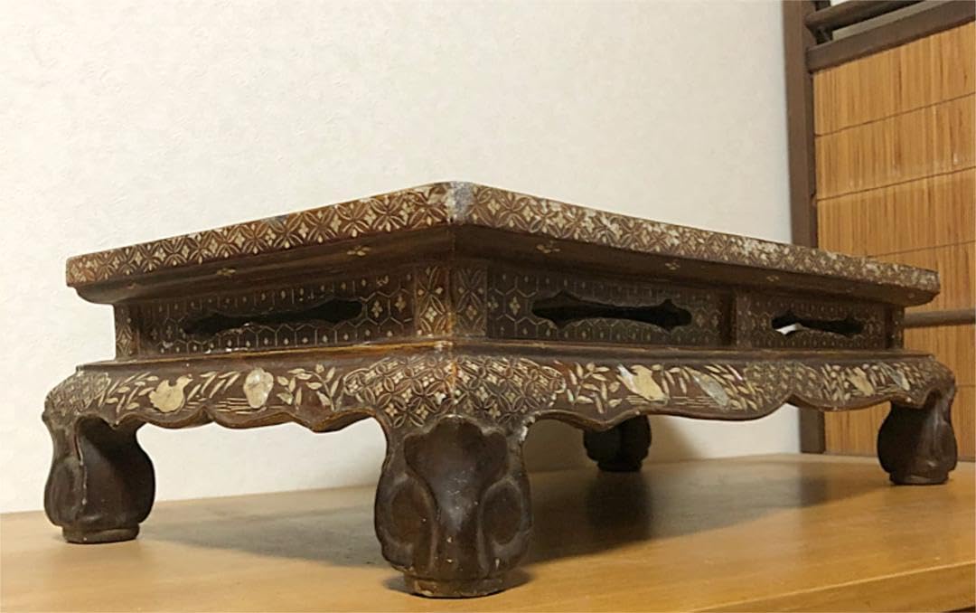 中国美術 香炉台 花台 時代 花鳥山水人物蒔絵 螺鈿細工 最終値引 Amazon.co.jp: 中国美術 香台 花台 時代 花鳥山水人物蒔絵 螺鈿細工
