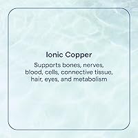Vista 2 de Trace Minerals Cobre iónico - Suplemento líquido de cobre para la salud de la sangre - Apoya el tejido conectivo saludable, el metabolismo