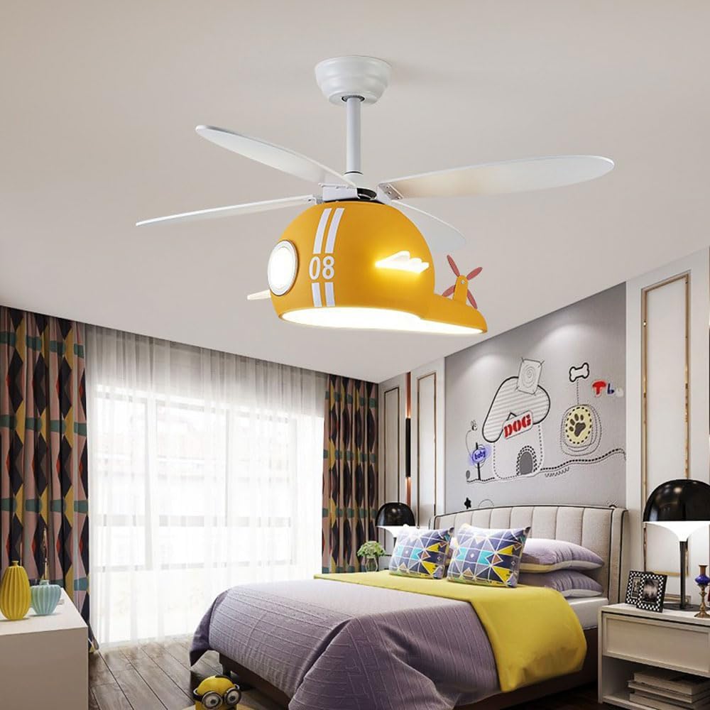 Ceiling Fans With Lights And Remote Kids Room Modern Ceiling Fan Light 37.8 Inch Low Profile Ceiling Fan With Light And Remote Control Reversible LED Dimmable Ceiling Fans Lamps For Bedroom Kitchen