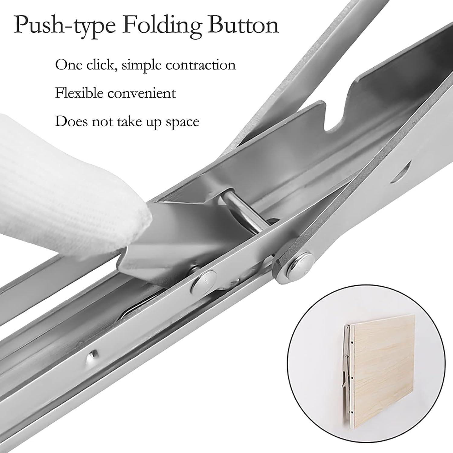 Folding Shelf Brackets,Collapsible Shelf Bracket,Wall Mounted DIY Triangle Brackets,for Table Work Bench, Kitchen, Space-Saving DIY 12 Inch Shelf Hinge Bracket (2 Pcs)