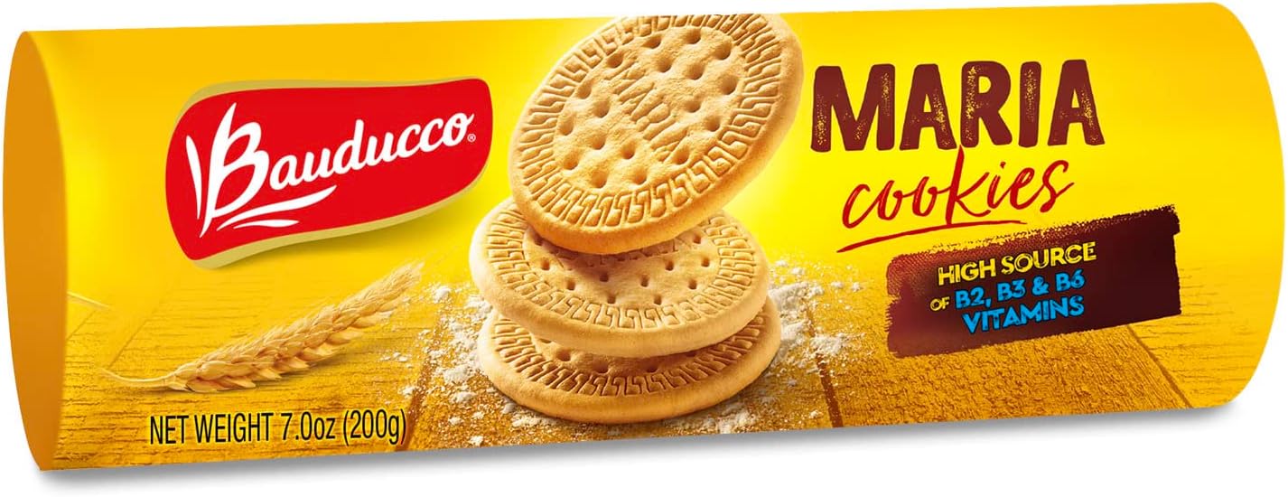 Bauducco Maria Cookies, Crispy Traditional Cookies (Maria Traditional Cookies, Pack of 1)