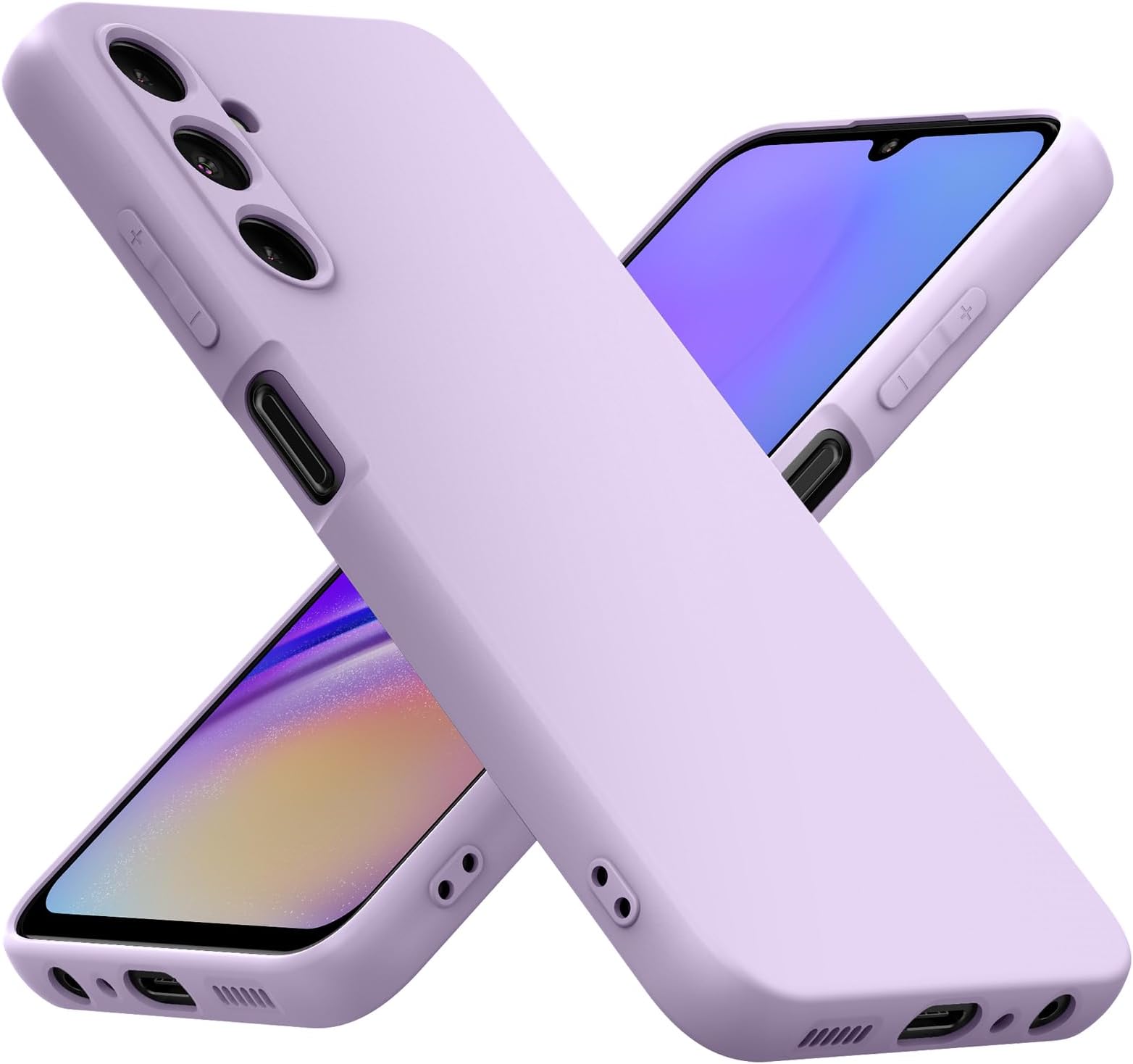 Cresee Case for Samsung Galaxy A05s, Thin Phone Case with Camera Protection Soft Interior Slim Fit Flexible TPU Back Cover for Galaxy A05s, Lilac